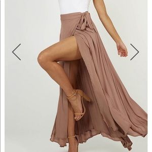 Showpo Maxi Skirt in Mocha